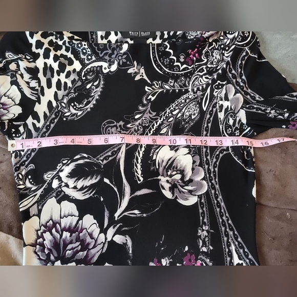 White House Black Market mixed pattern midi dress Size xxs, fits like a small. - Picture 7 of 7